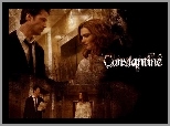 Constantine, Rachel Weisz, drzwi, Keanu Reeves